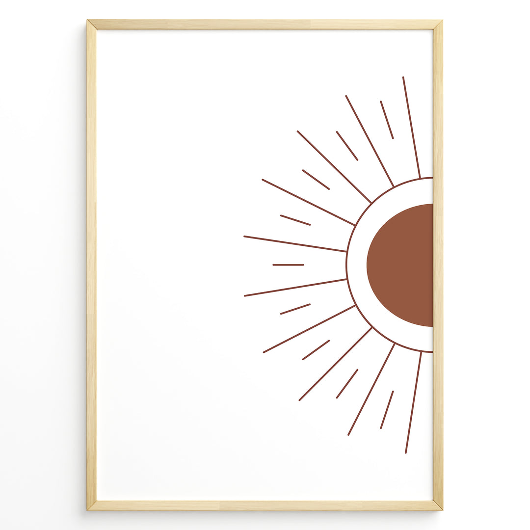 Radiant Horizon Art Plakat | Boho Art Poster | Boho Plakater