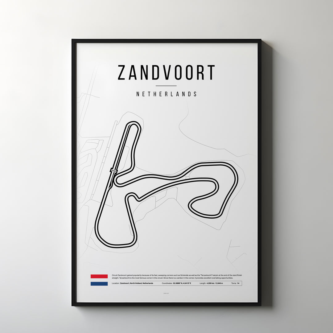 Netherlands Formula 1 Plakat | Kystvibe på Zandvoort's Coastal Circuit