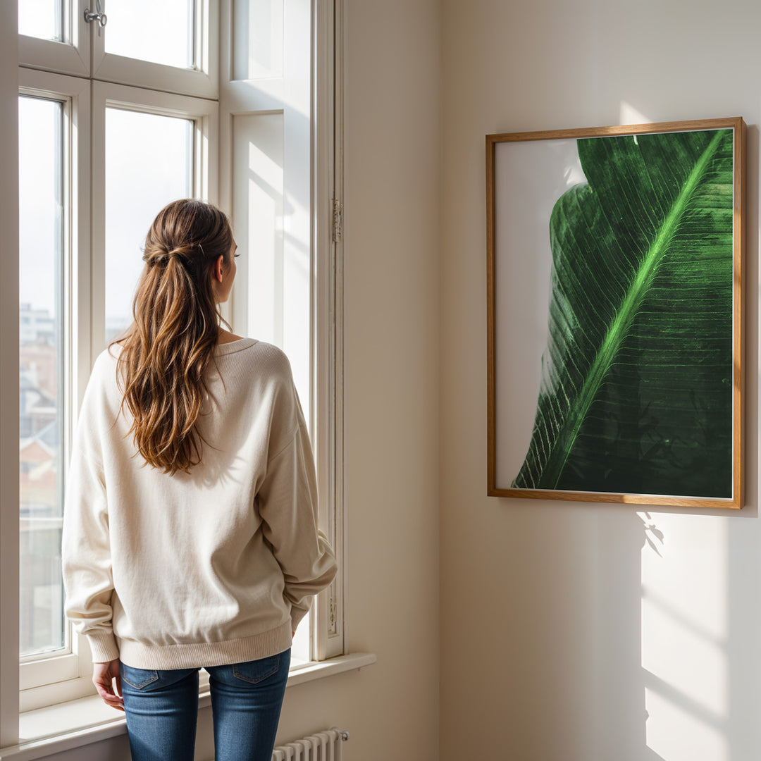 Naturens Skønhed | Realistiske planteplakater til væggen | Plakat med grønne planter, botanisk kunst og naturplanter, ideel til at tilføje et organisk og livligt præg til dit hjem.