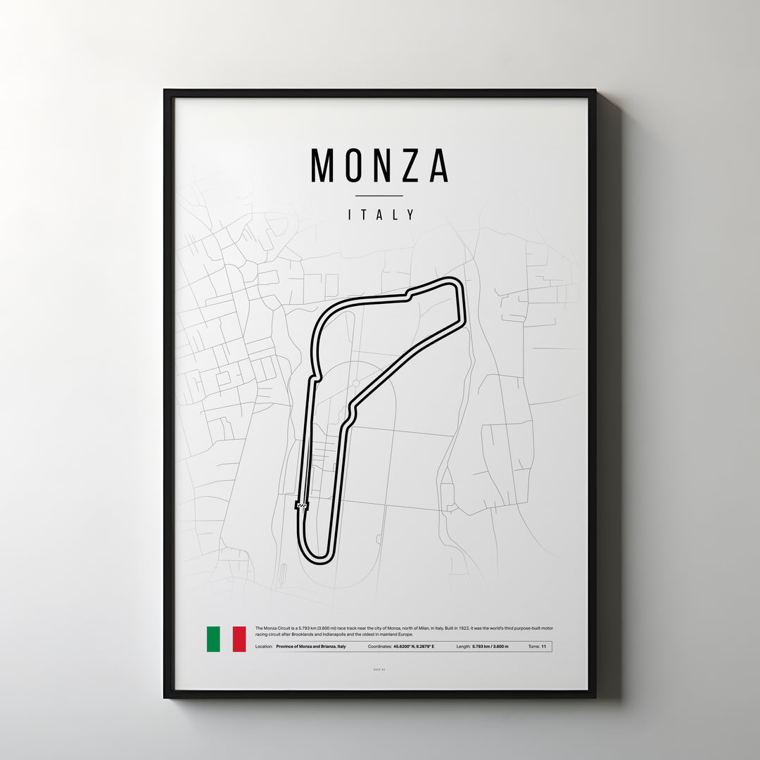 Italy Formula 1 Plakat | Temple of Speed: Monza's Hastighedens Helligdom