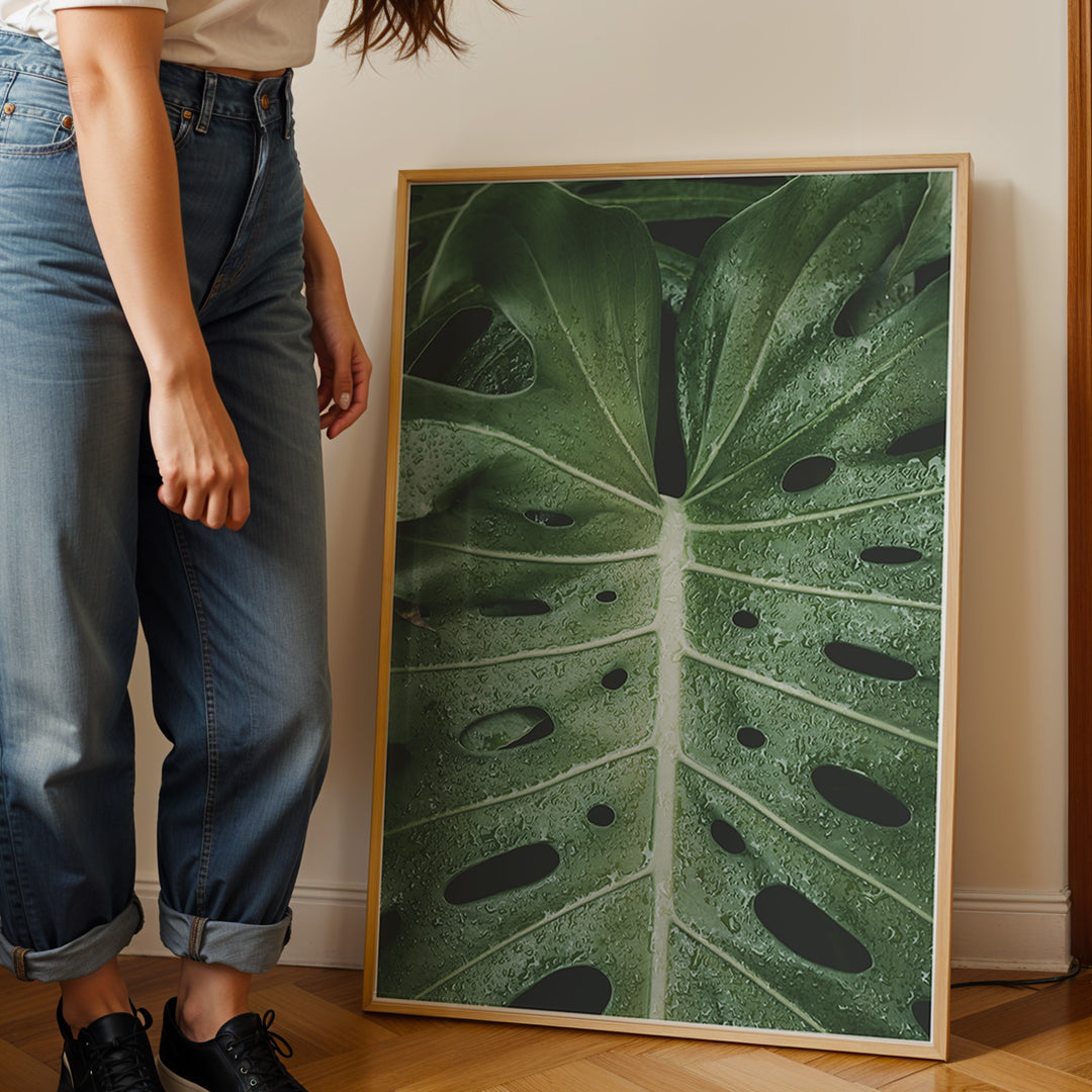 Plante plakat | Naturligt print til din indretning | Plakat med grønne planter, botanisk kunst og naturplanter, ideel til at tilføje et organisk og livligt præg til dit hjem.