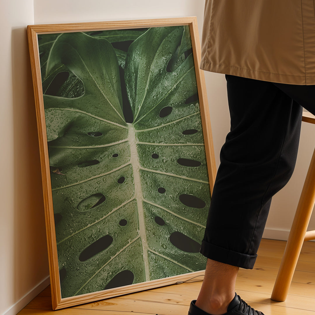 Plante plakat | Naturligt print til din indretning | Plakat med grønne planter, botanisk kunst og naturplanter, ideel til at tilføje et organisk og livligt præg til dit hjem.