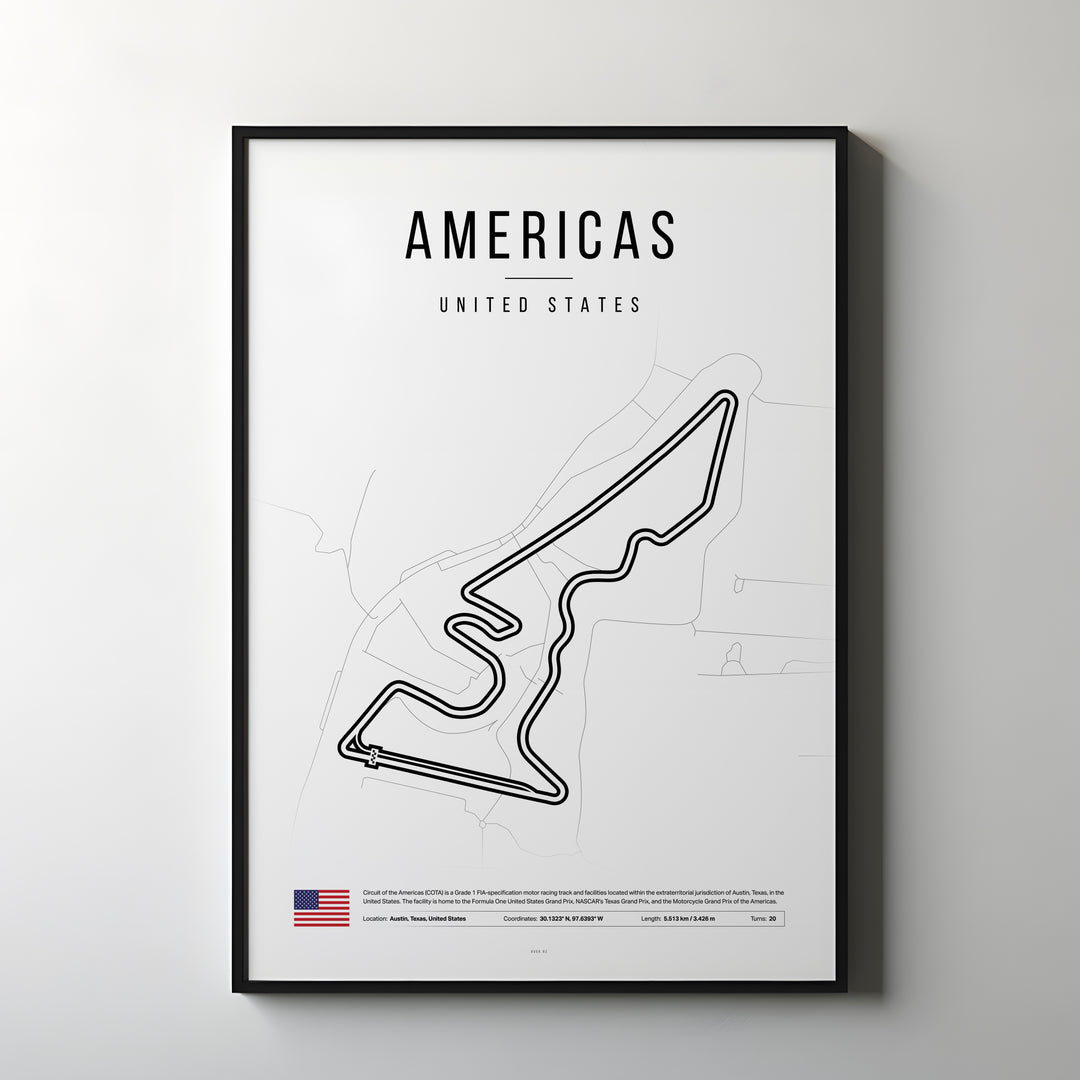 USA Formula 1 Plakat | Lone Star Charm i Austin