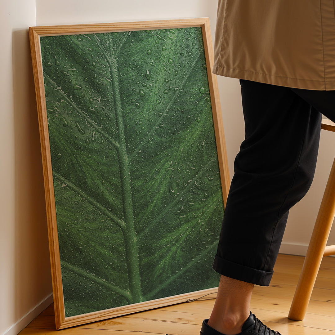 Plante print | Stilfuld plakat med botaniske motiver | Plakat med grønne planter, botanisk kunst og naturplanter, ideel til at tilføje et organisk og livligt præg til dit hjem.