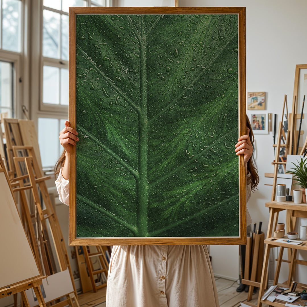 Plante print | Stilfuld plakat med botaniske motiver | Plakat med grønne planter, botanisk kunst og naturplanter, ideel til at tilføje et organisk og livligt præg til dit hjem.