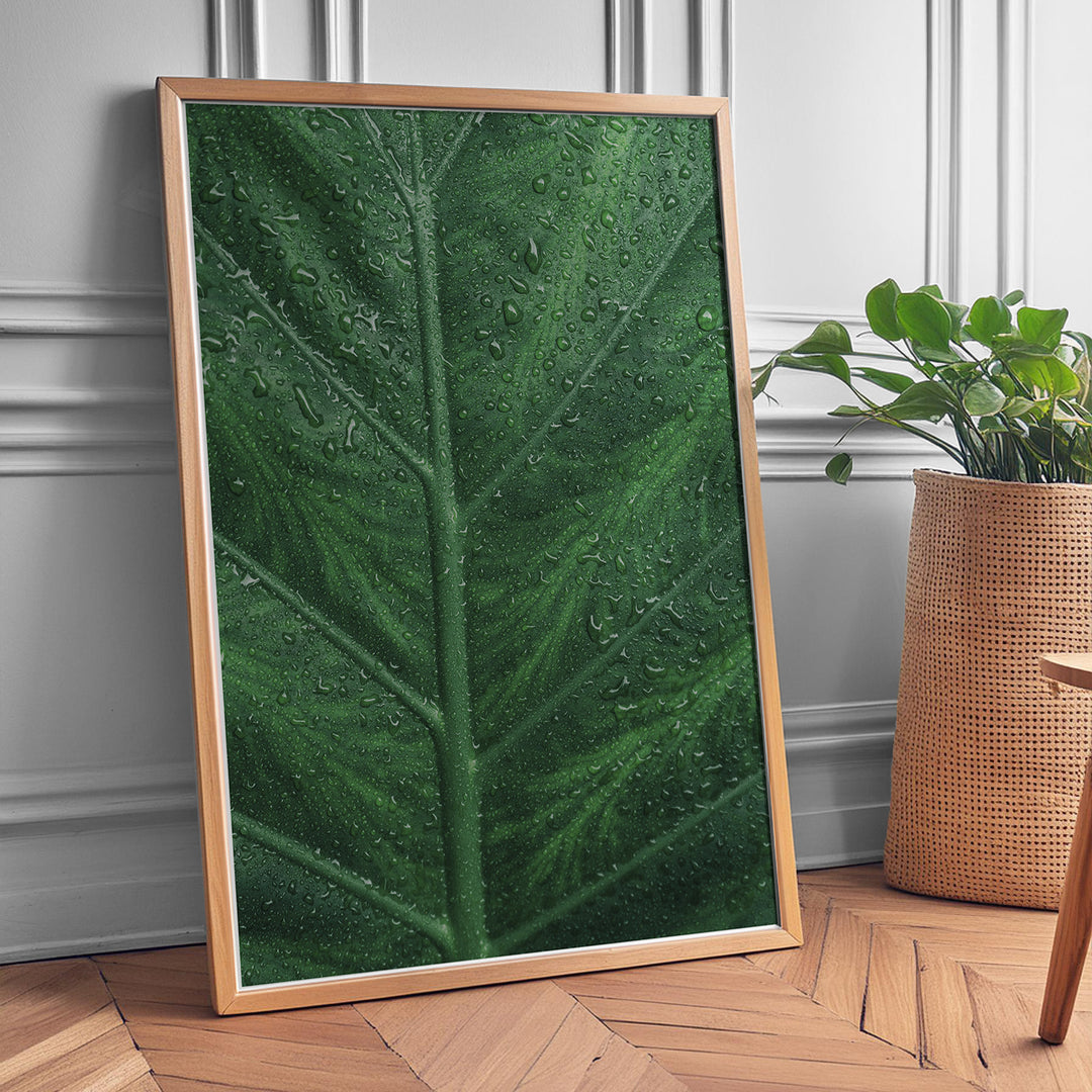 Plante print | Stilfuld plakat med botaniske motiver | Plakat med grønne planter, botanisk kunst og naturplanter, ideel til at tilføje et organisk og livligt præg til dit hjem.