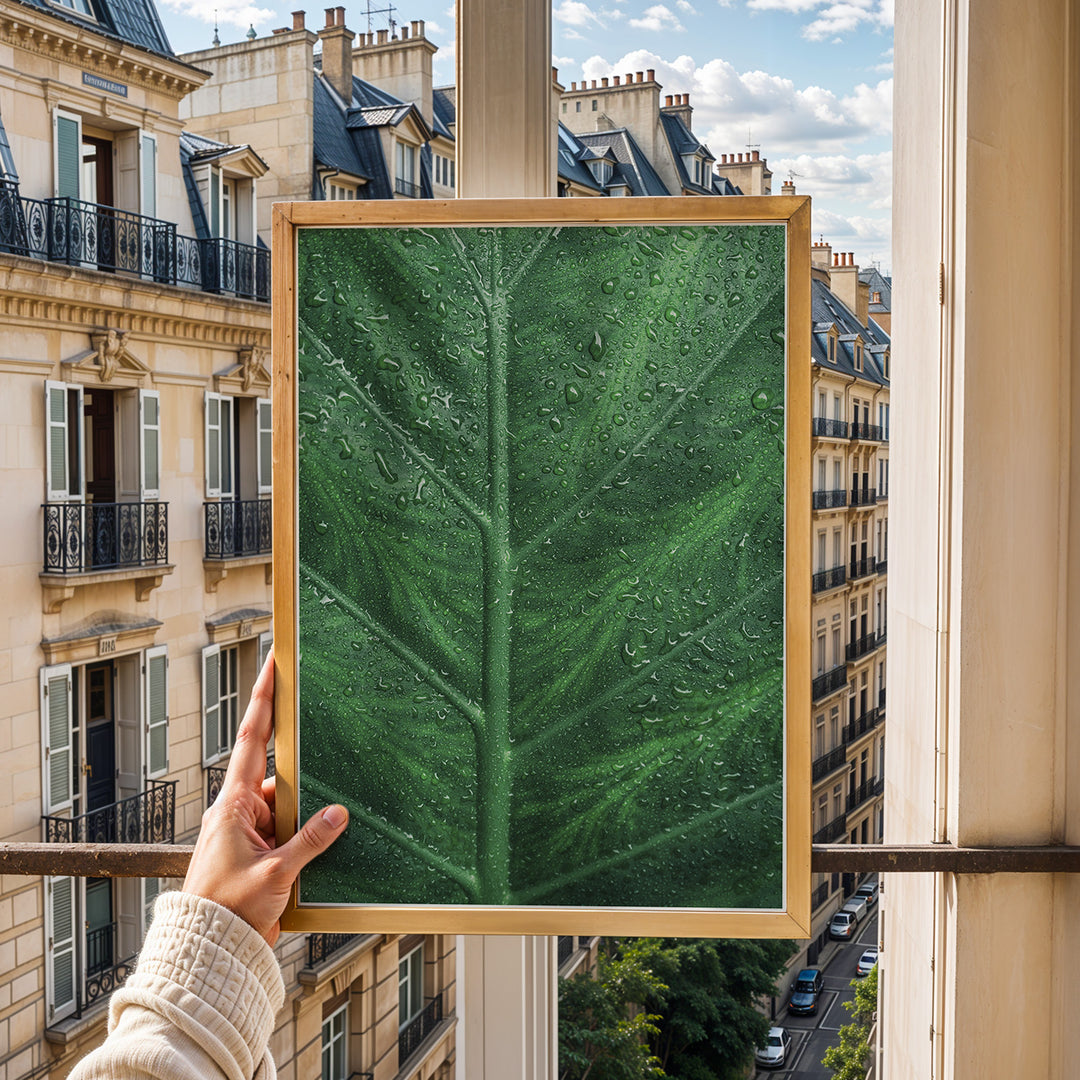 Plante print | Stilfuld plakat med botaniske motiver | Plakat med grønne planter, botanisk kunst og naturplanter, ideel til at tilføje et organisk og livligt præg til dit hjem.