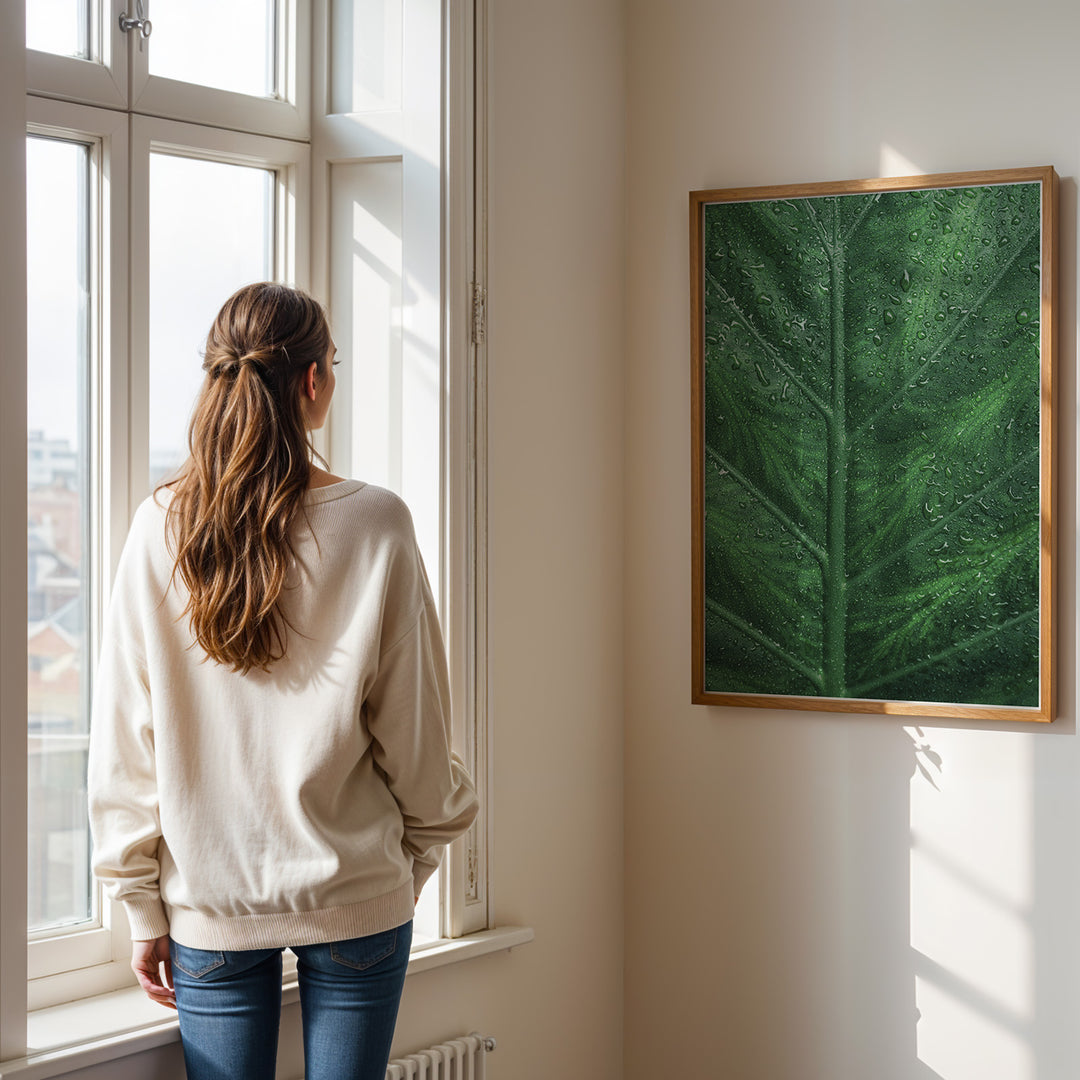 Plante print | Stilfuld plakat med botaniske motiver | Plakat med grønne planter, botanisk kunst og naturplanter, ideel til at tilføje et organisk og livligt præg til dit hjem.