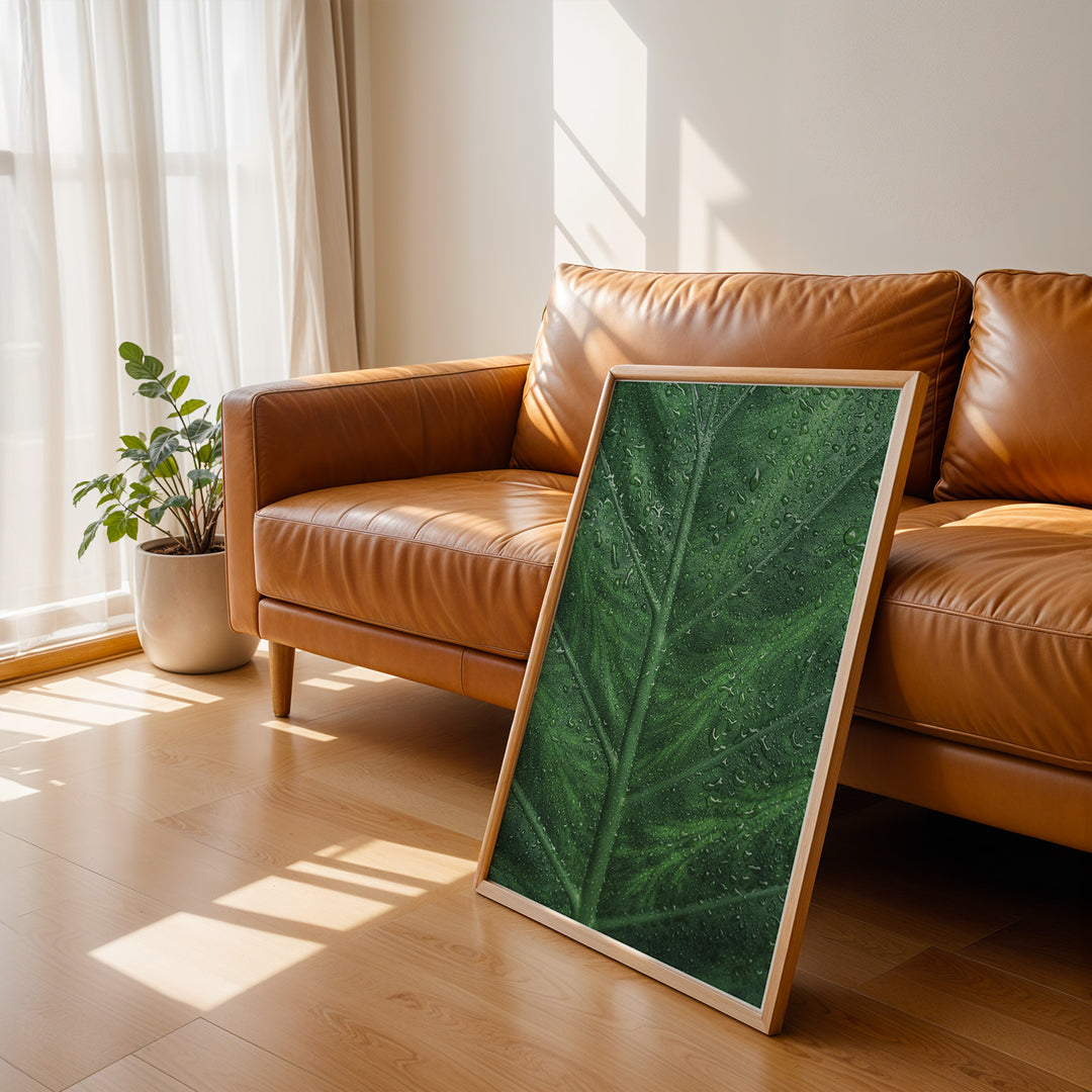 Plante print | Stilfuld plakat med botaniske motiver | Plakat med grønne planter, botanisk kunst og naturplanter, ideel til at tilføje et organisk og livligt præg til dit hjem.