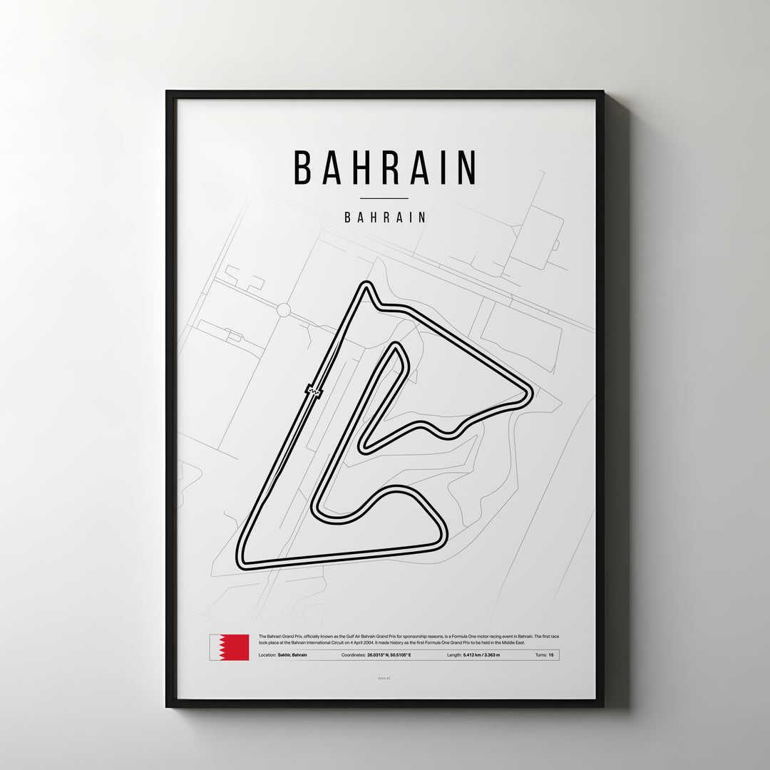 Bahrain Formula 1 Plakat | Erobr Ørkenens Magi med Sakhir's Brøl