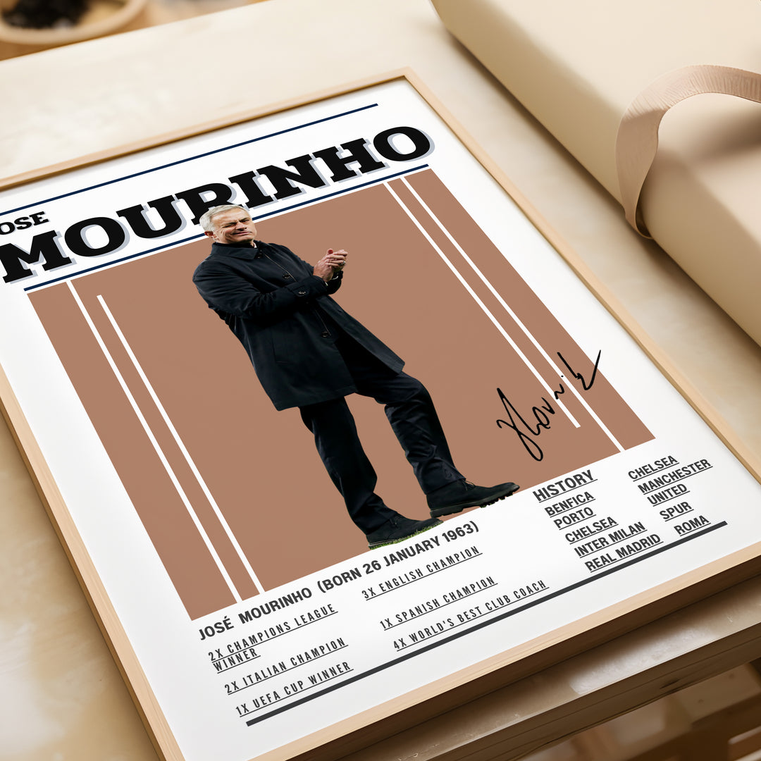 Fodbold plakat | Fodbold plakater | Jose Mourinho Fodbold Plakat | Ideel til Passionerede Fans | Plakaty.dk