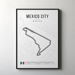 Indlæs billede til gallerivisning Mexico Formula 1 Plakat | Aztec Asphalt i Mexico City
