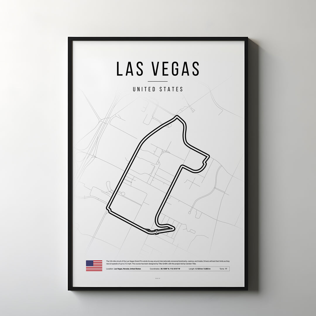 Las Vegas Formula 1 Plakat | Neon Rush i Las Vegas