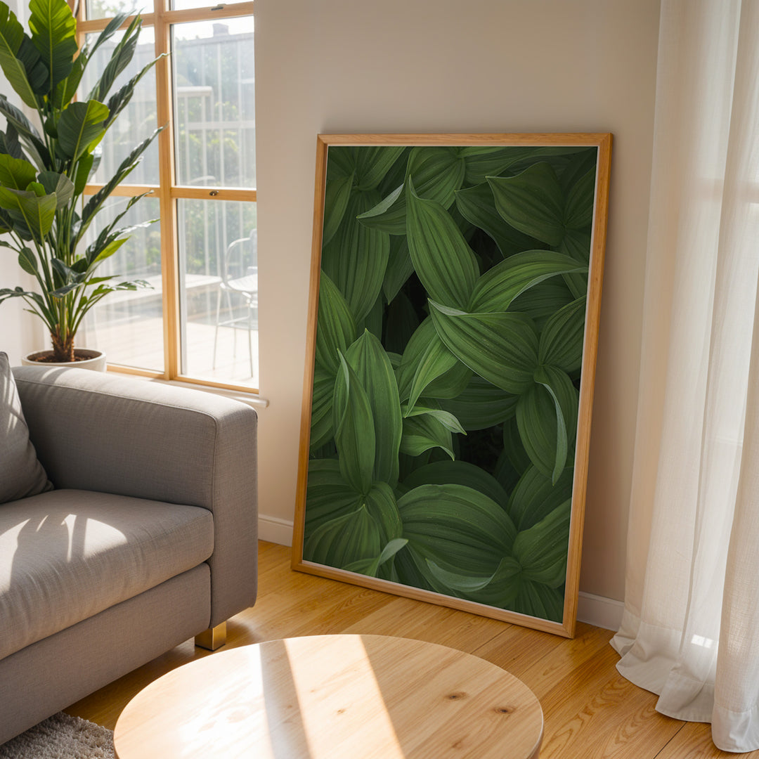 Plante print | Tidløs plakat med inspirerende motiver | Plakat med grønne planter, botanisk kunst og naturplanter, ideel til at tilføje et organisk og livligt præg til dit hjem.