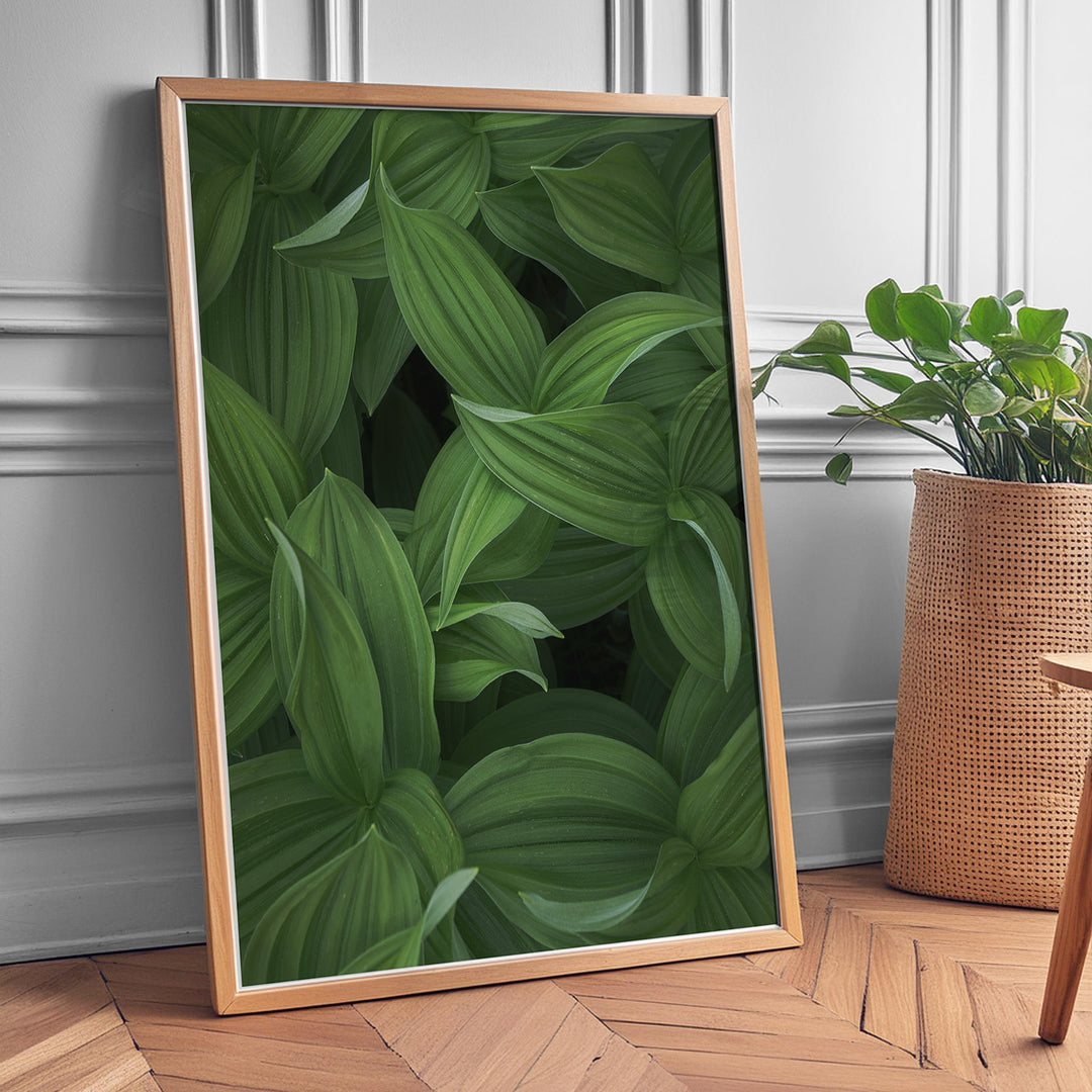 Plante print | Tidløs plakat med inspirerende motiver | Plakat med grønne planter, botanisk kunst og naturplanter, ideel til at tilføje et organisk og livligt præg til dit hjem.