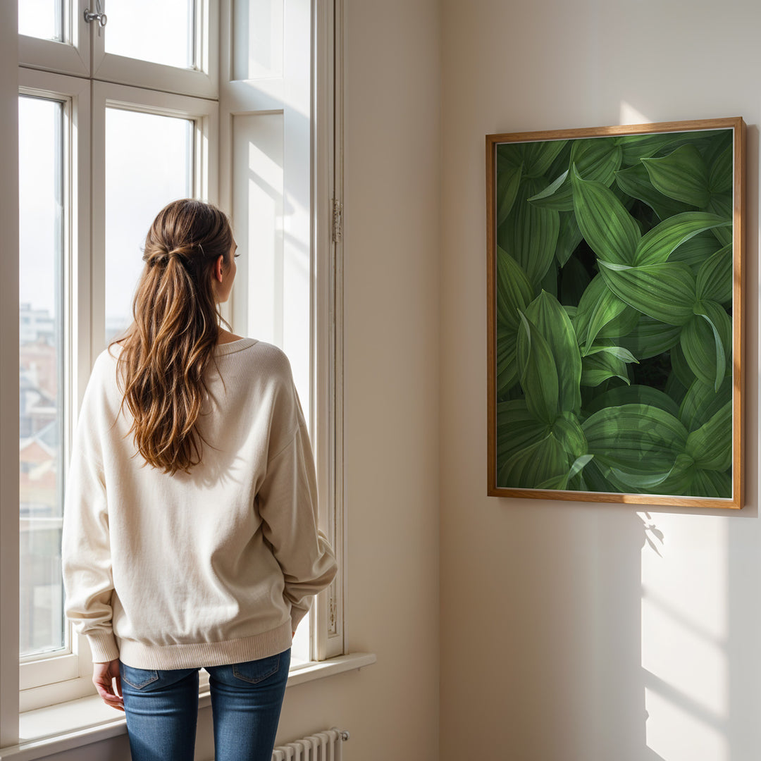 Plante print | Tidløs plakat med inspirerende motiver | Plakat med grønne planter, botanisk kunst og naturplanter, ideel til at tilføje et organisk og livligt præg til dit hjem.