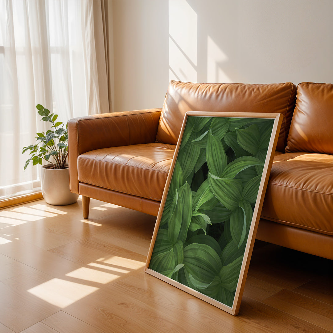 Plante print | Tidløs plakat med inspirerende motiver | Plakat med grønne planter, botanisk kunst og naturplanter, ideel til at tilføje et organisk og livligt præg til dit hjem.