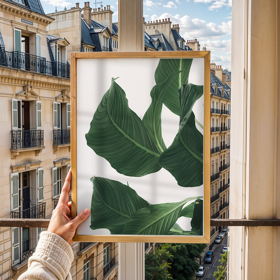 Plante print | Smuk plakat med levende farver | Plakat med grønne planter, botanisk kunst og naturplanter, ideel til at tilføje et organisk og livligt præg til dit hjem.