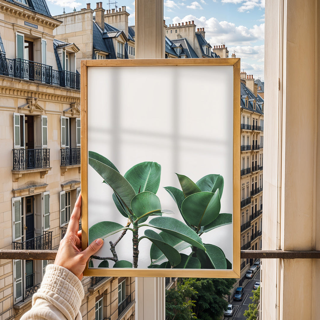 Plante plakat | Naturligt print der skaber ro | Plakat med grønne planter, botanisk kunst og naturplanter, ideel til at tilføje et organisk og livligt præg til dit hjem.