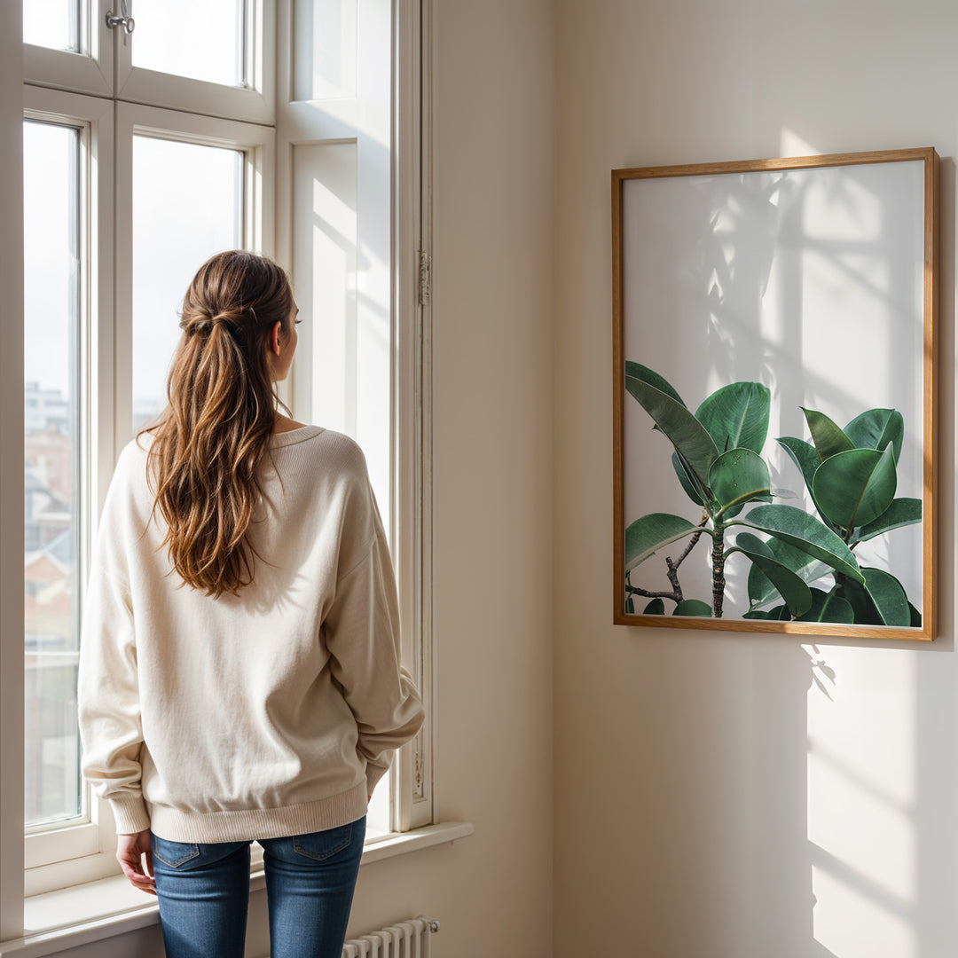 Plante plakat | Naturligt print der skaber ro | Plakat med grønne planter, botanisk kunst og naturplanter, ideel til at tilføje et organisk og livligt præg til dit hjem.