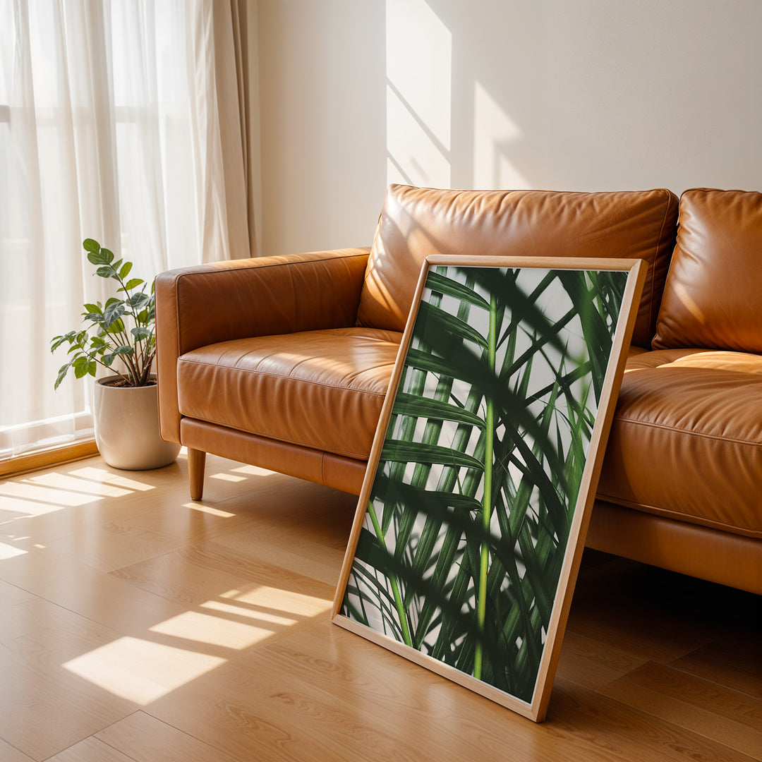 Plante print | Unik plakat med stilfulde designs | Plakat med grønne planter, botanisk kunst og naturplanter, ideel til at tilføje et organisk og livligt præg til dit hjem.