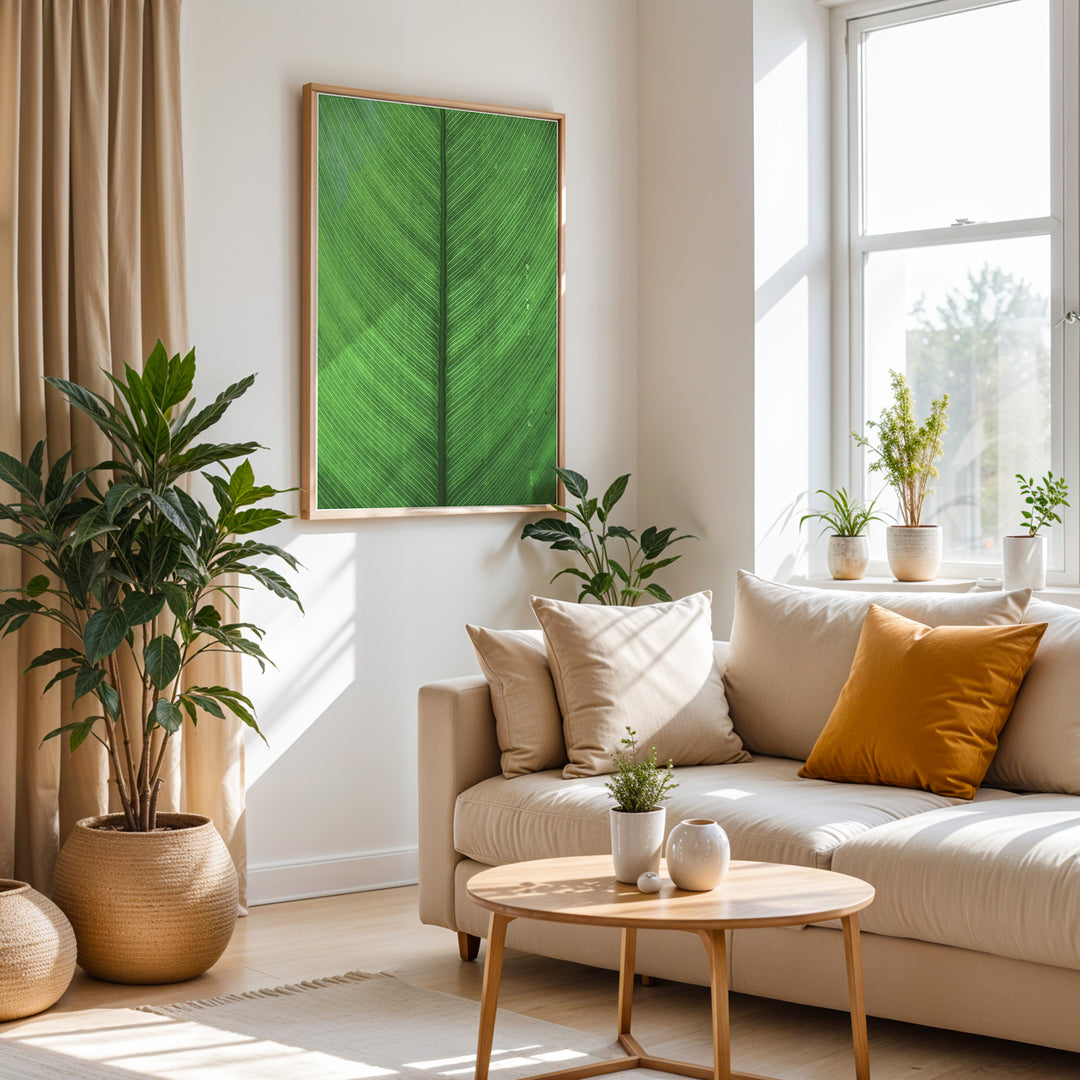 Plante plakat | Elegant print med livlige motiver | Plakat med grønne planter, botanisk kunst og naturplanter, ideel til at tilføje et organisk og livligt præg til dit hjem.