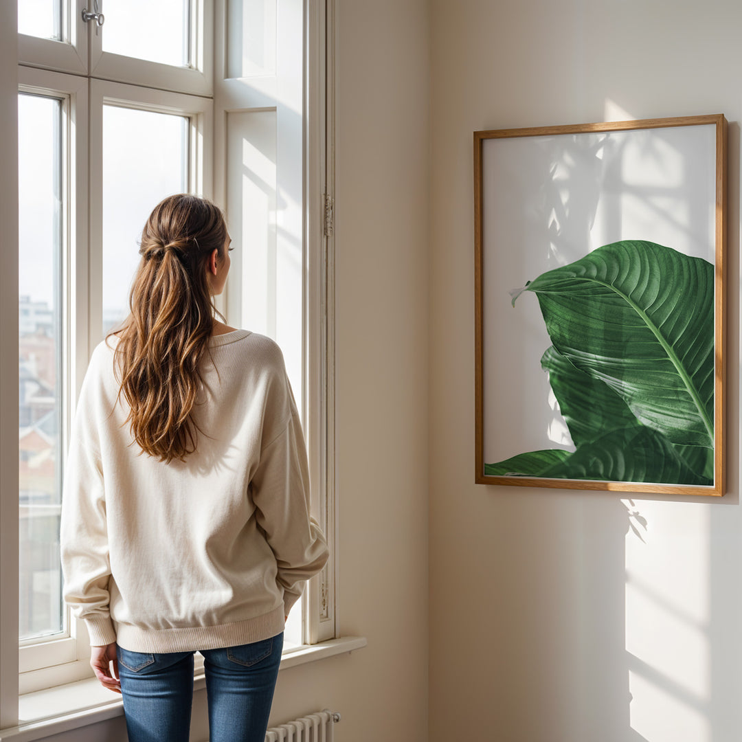 Plante plakat | Skøn print med planter og blomster | Plakat med grønne planter, botanisk kunst og naturplanter, ideel til at tilføje et organisk og livligt præg til dit hjem.