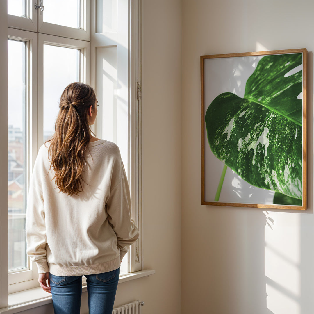 Plante plakat | Detaljeret print til moderne indretning | Plakat med grønne planter, botanisk kunst og naturplanter, ideel til at tilføje et organisk og livligt præg til dit hjem.