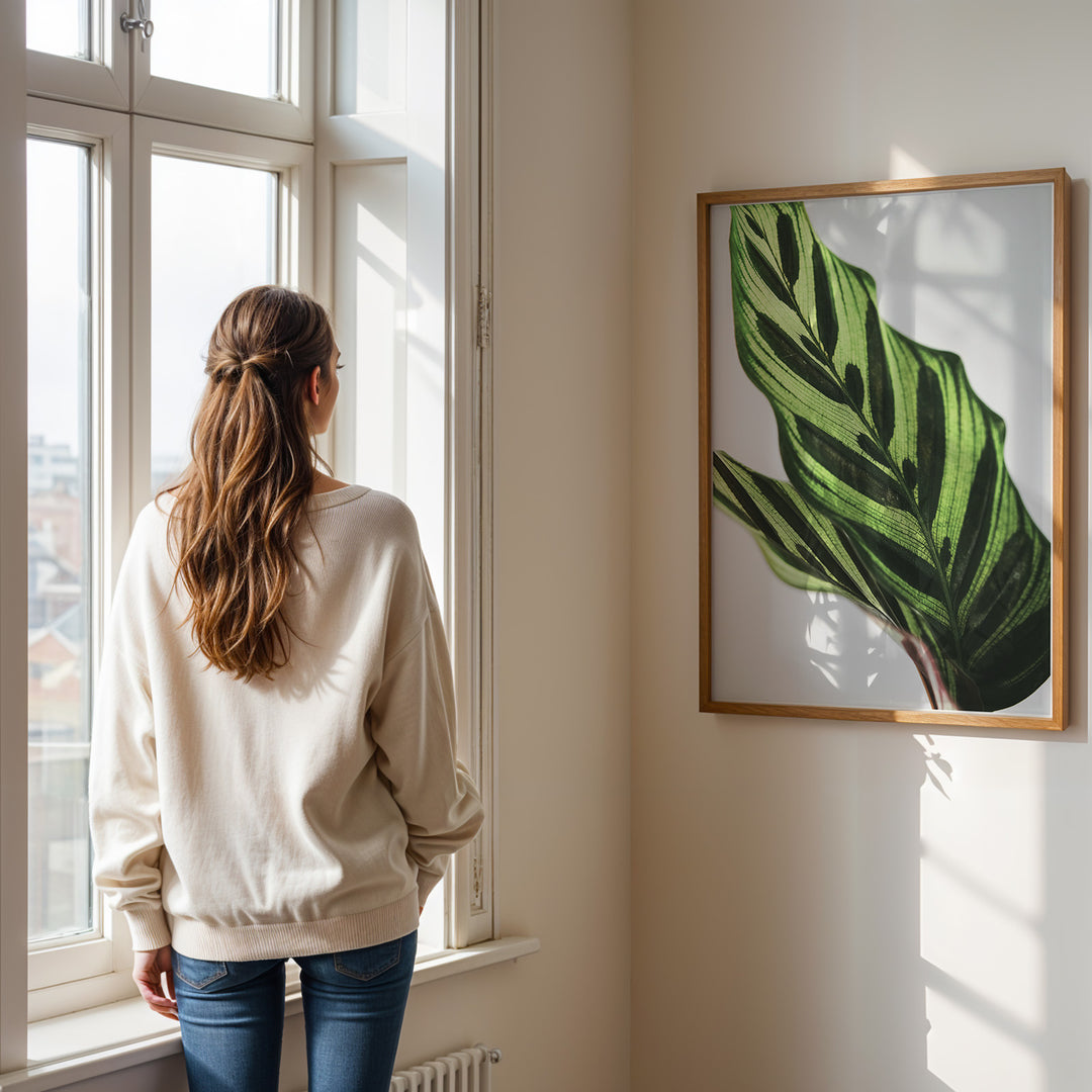 Plante plakat | Frodigt print med naturlige elementer | Plakat med grønne planter, botanisk kunst og naturplanter, ideel til at tilføje et organisk og livligt præg til dit hjem.