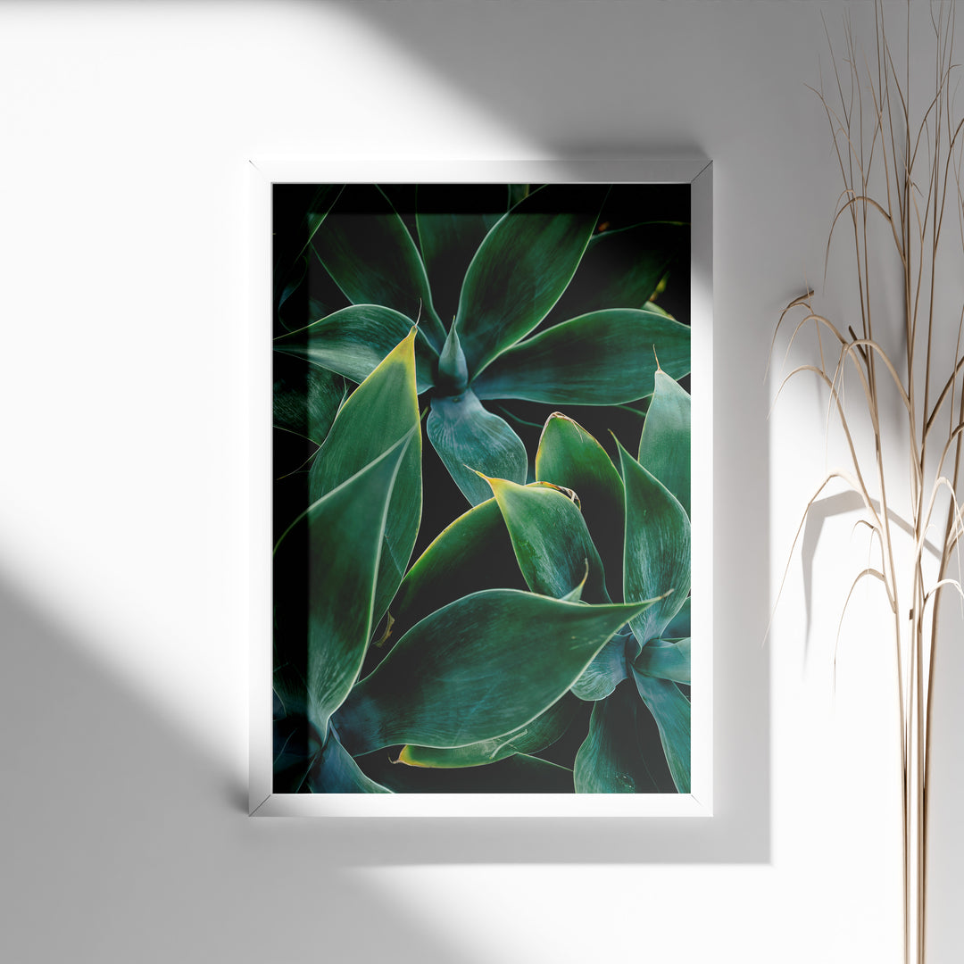 Plante print | Elegant plakat med delikate detaljer | Plakat med grønne planter, botanisk kunst og naturplanter, ideel til at tilføje et organisk og livligt præg til dit hjem.