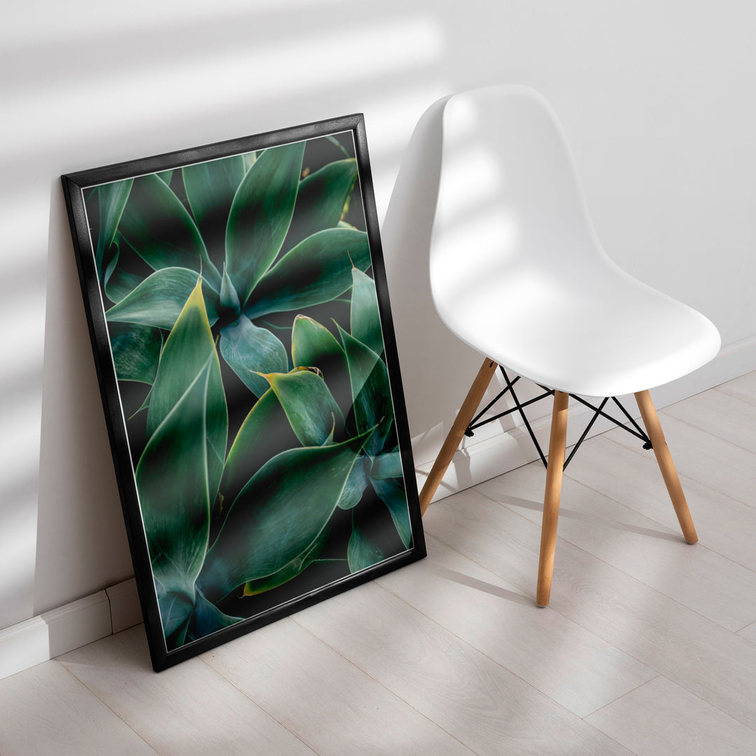 Plante print | Elegant plakat med delikate detaljer | Plakat med grønne planter, botanisk kunst og naturplanter, ideel til at tilføje et organisk og livligt præg til dit hjem.