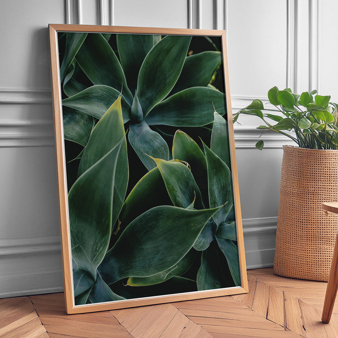 Plante print | Elegant plakat med delikate detaljer | Plakat med grønne planter, botanisk kunst og naturplanter, ideel til at tilføje et organisk og livligt præg til dit hjem.