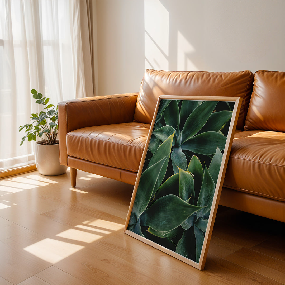 Plante print | Elegant plakat med delikate detaljer | Plakat med grønne planter, botanisk kunst og naturplanter, ideel til at tilføje et organisk og livligt præg til dit hjem.