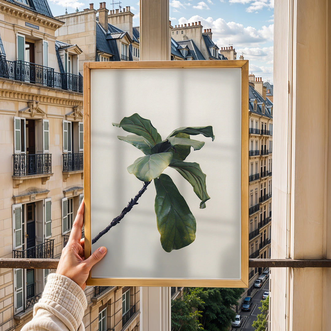 Plante plakat | Inspirerende print til dit hjem | Plakat med grønne planter, botanisk kunst og naturplanter, ideel til at tilføje et organisk og livligt præg til dit hjem.