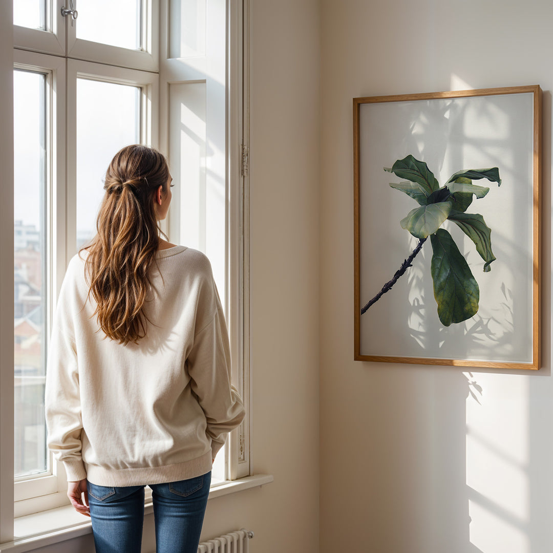 Plante plakat | Inspirerende print til dit hjem | Plakat med grønne planter, botanisk kunst og naturplanter, ideel til at tilføje et organisk og livligt præg til dit hjem.