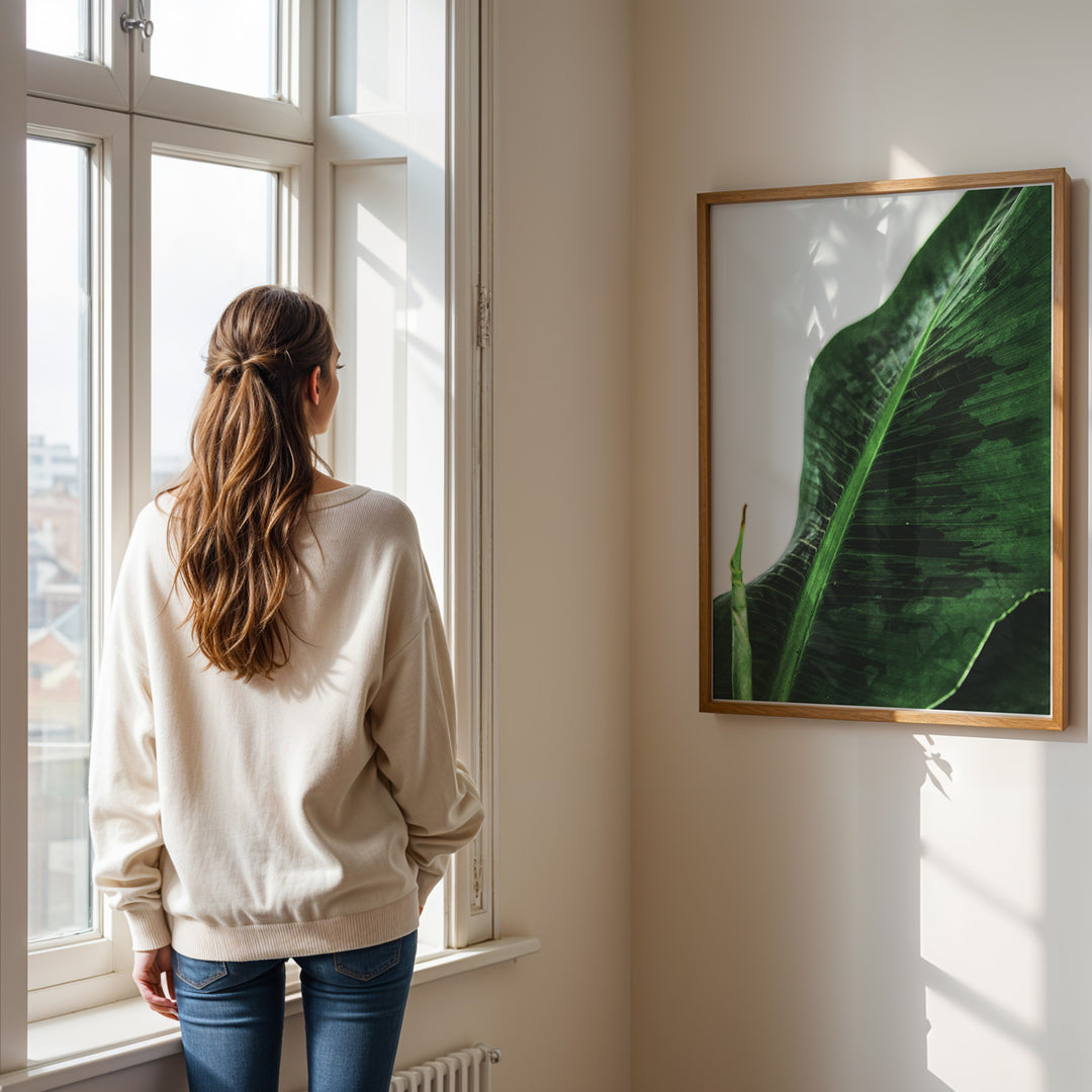 Plante plakat | Unik print der tilføjer karakter | Plakat med grønne planter, botanisk kunst og naturplanter, ideel til at tilføje et organisk og livligt præg til dit hjem.