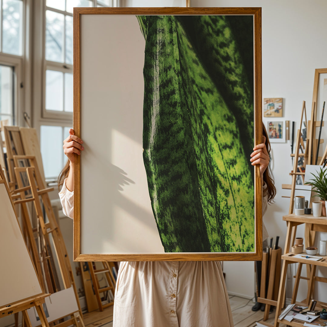 Plante plakat | Naturligt print med en moderne vinkel | Plakat med grønne planter, botanisk kunst og naturplanter, ideel til at tilføje et organisk og livligt præg til dit hjem.