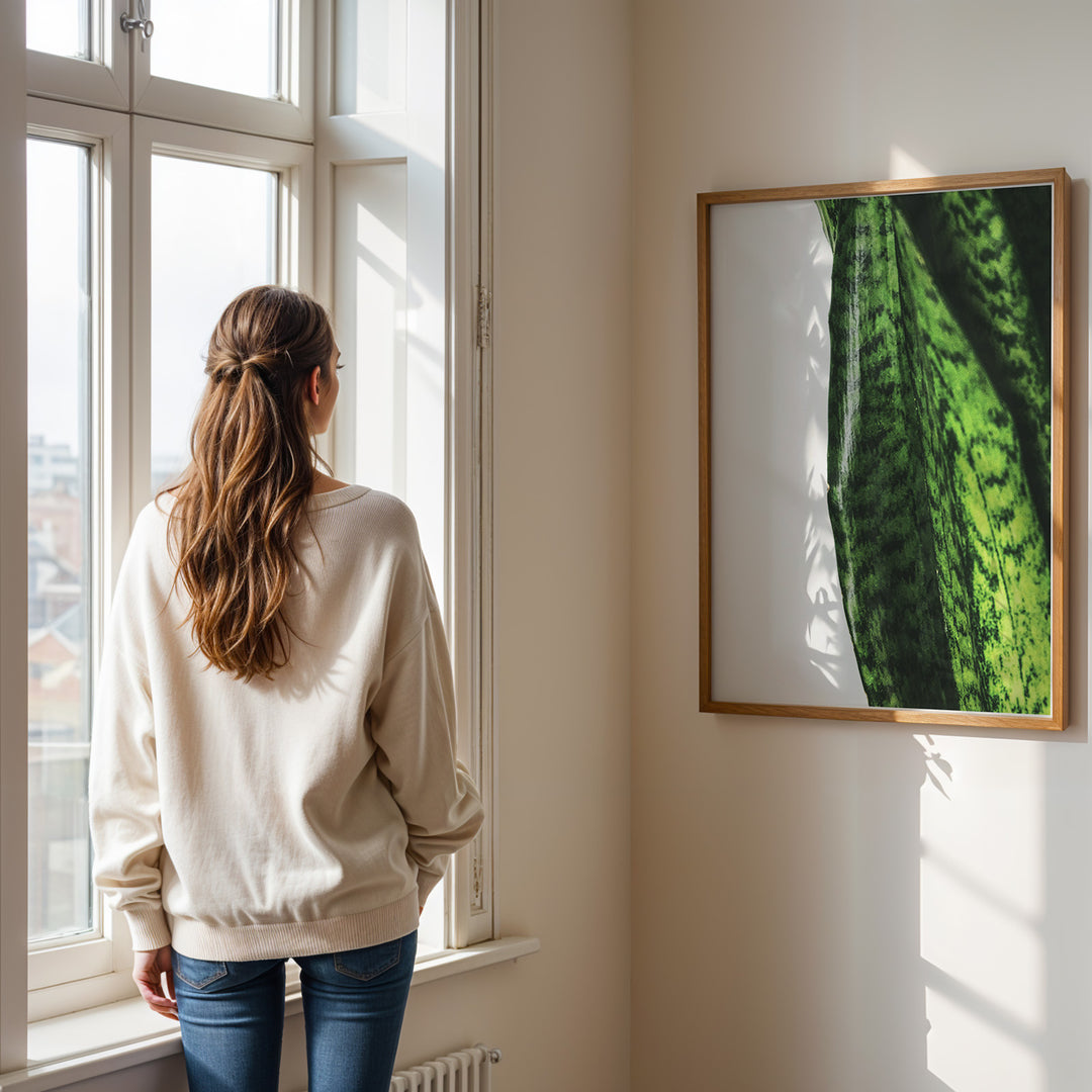 Plante plakat | Naturligt print med en moderne vinkel | Plakat med grønne planter, botanisk kunst og naturplanter, ideel til at tilføje et organisk og livligt præg til dit hjem.