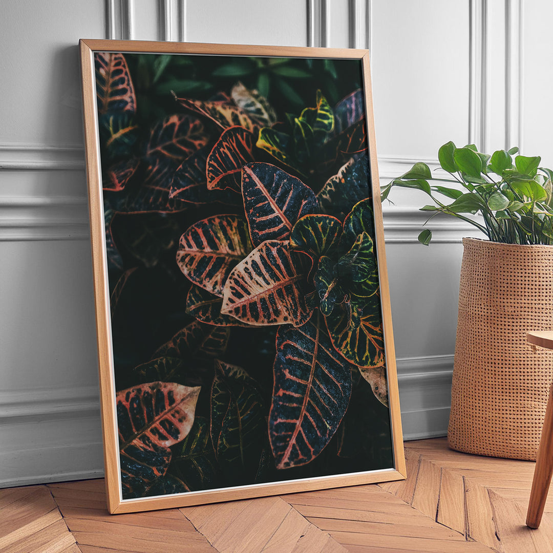 Plante print | Elegant plakat der fanger øjet | Plakat med grønne planter, botanisk kunst og naturplanter, ideel til at tilføje et organisk og livligt præg til dit hjem.