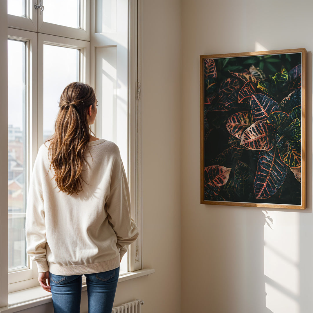 Plante print | Elegant plakat der fanger øjet | Plakat med grønne planter, botanisk kunst og naturplanter, ideel til at tilføje et organisk og livligt præg til dit hjem.