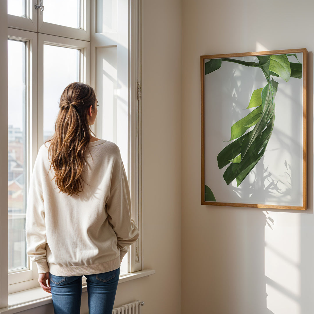 Plante plakat | Farverigt print der bringer liv til væggene | Plakat med grønne planter, botanisk kunst og naturplanter, ideel til at tilføje et organisk og livligt præg til dit hjem.