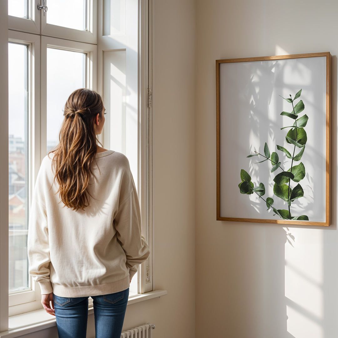 Plante print | Inspirerende plakat med skønne naturmotiver | Plakat med grønne planter, botanisk kunst og naturplanter, ideel til at tilføje et organisk og livligt præg til dit hjem.