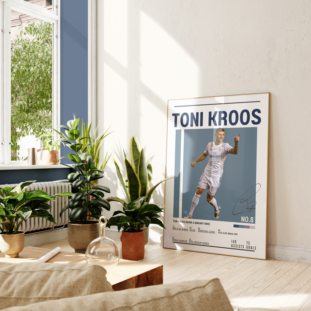 Fodbold plakat | Fodbold plakater | Toni Kroos Fodbold Plakat | Perfekt til Passionerede Fans | Plakaty.dk