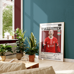 Indlæs billede til gallerivisning Fodbold plakat | Fodbold plakater | Alexis Mac Allister Fodbold Plakat | Perfekt til Passionerede Fans | Plakaty.dk
