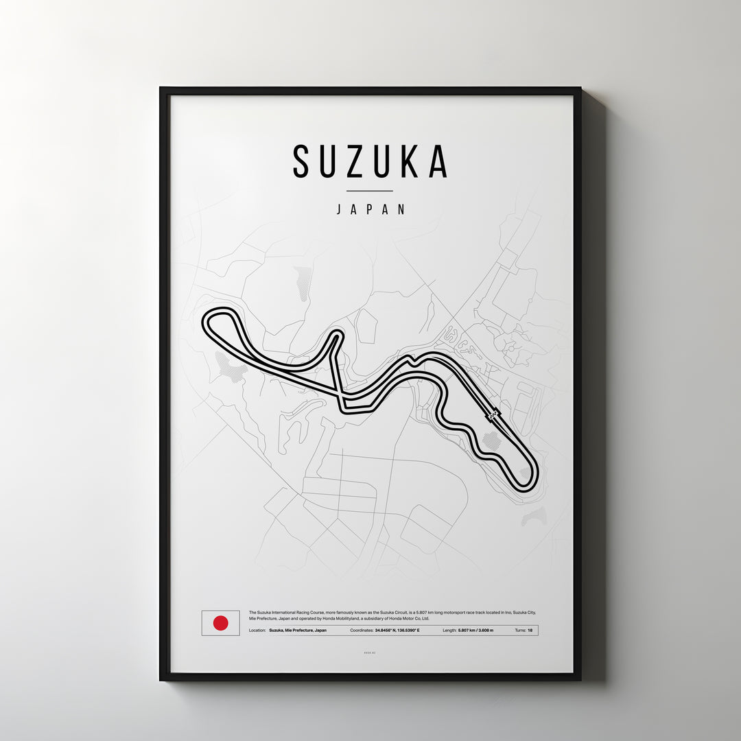 Japan Formula 1 Plakat | Find Zen med Suzuka's Racing Atmosfære