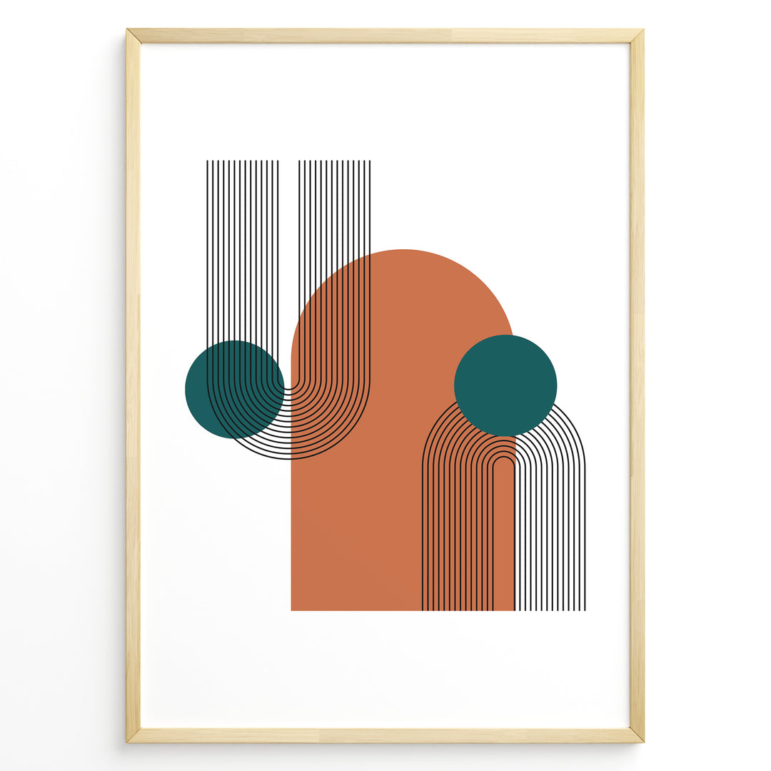 Symmetry Flow Art Plakat | Boho Art Poster | Boho Plakater