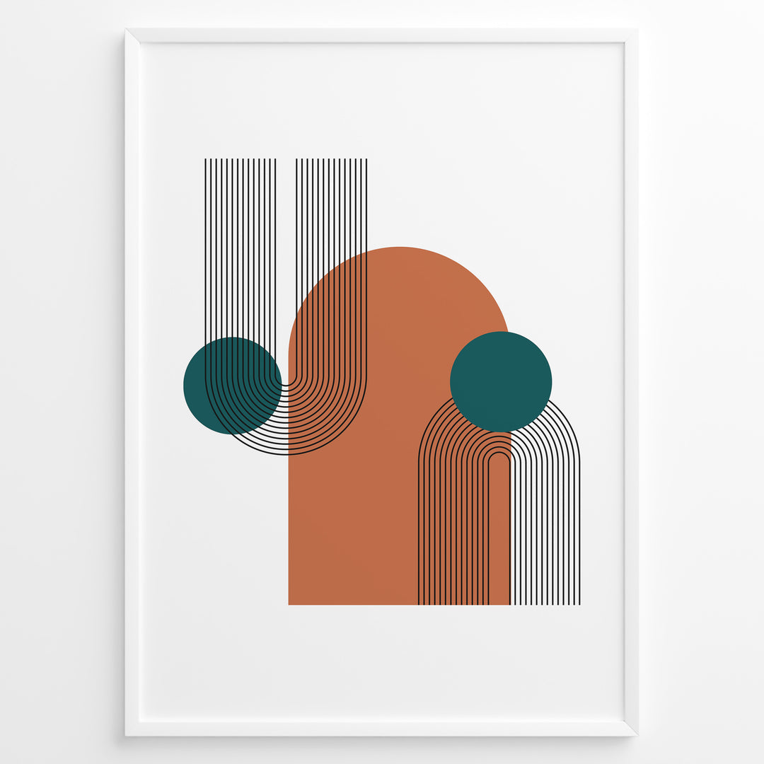 Symmetry Flow Art Plakat | Boho Art Poster | Boho Plakater