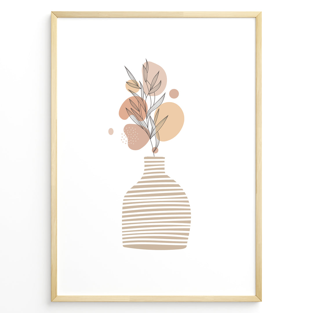 Serene Bloom Art Plakat | Boho Art Poster | Boho Plakater