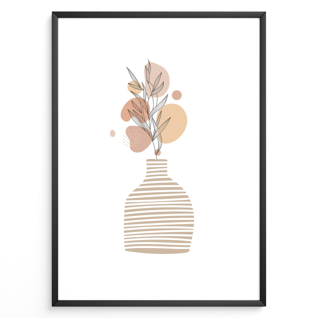 Serene Bloom Art Plakat | Boho Art Poster | Boho Plakater