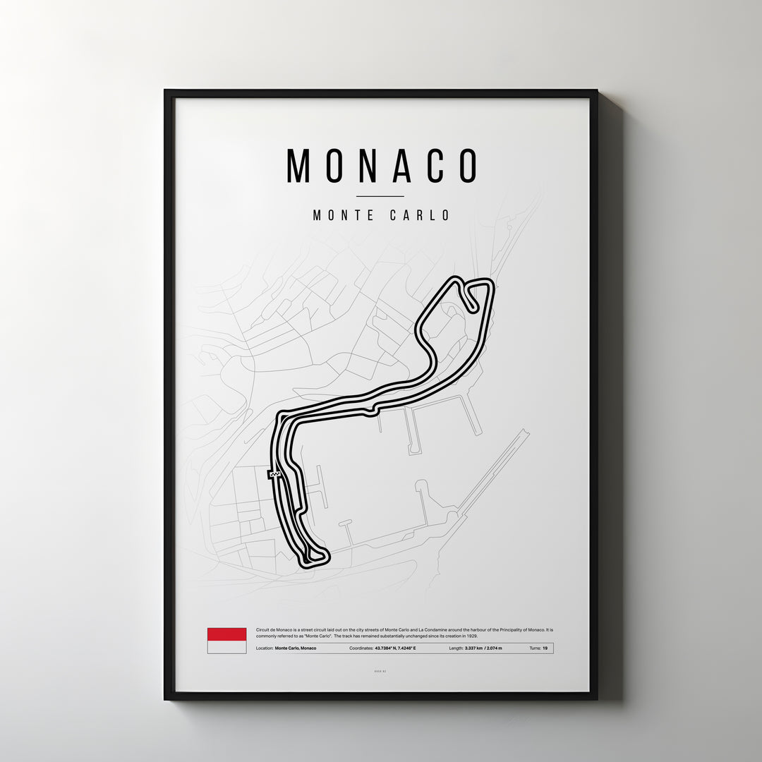 Monaco Formula 1 Plakat | Glamour Track: Luksus med Monaco Vibes